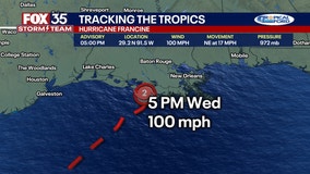 Hurricane Francine strengthens into Cat 2 storm