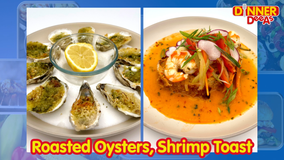 Dinner DeeAs: Roasted Oysters, Shrimp Toast