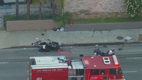 LAPD officer injured in morning crash