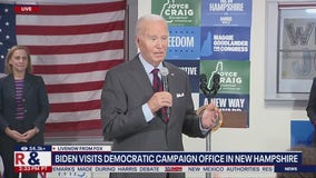 Biden calls for Trump to be 'politically' locked up at New Hampshire event