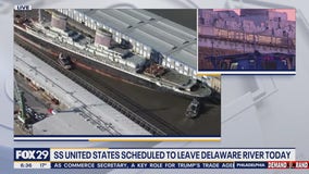 SS United States set to leave Delaware River after several delays