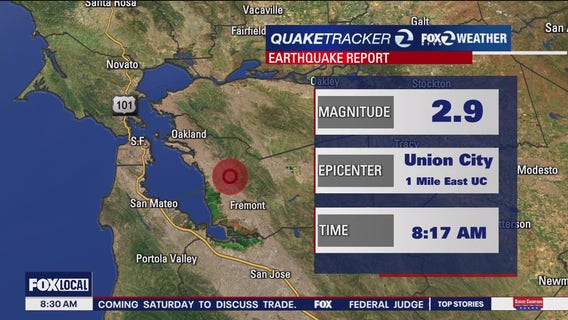 2.9M earthquake strikes near Union City