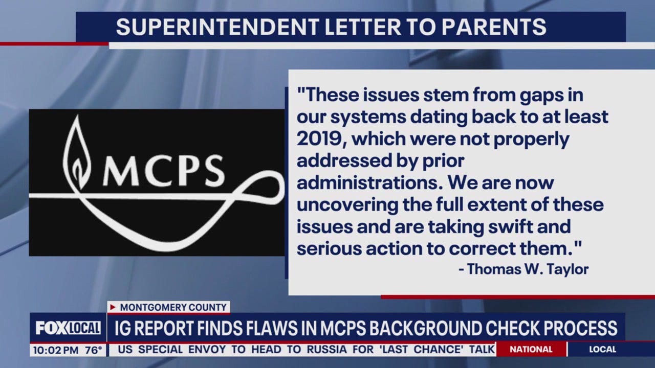 OIG Finds Extensive Flaws in MCPS Employee Background Checks
