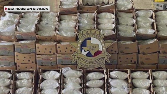 DEA finds $5 million of meth hidden in cases of blueberries near Texas border