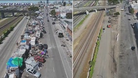 Oakland clears out massive homeless encampment near I-880