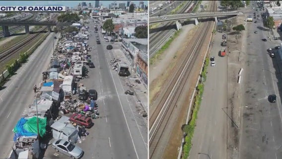 Oakland clears out massive homeless encampment near I-880