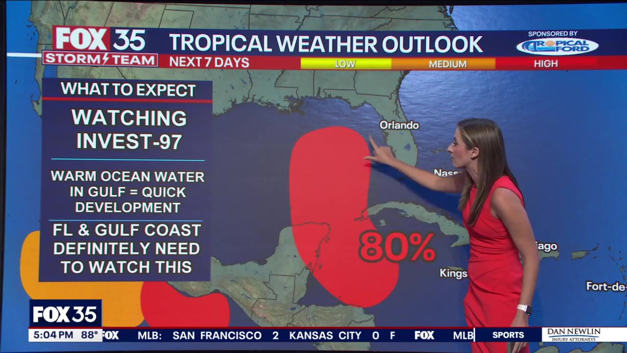 Tracking the Tropics: Tropical disturbance 97L has 80% chance of formation over the next seven days