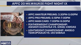 APFC 20 Milwaukee Fight Night IX on Nov. 2 at Potawatomi Casino