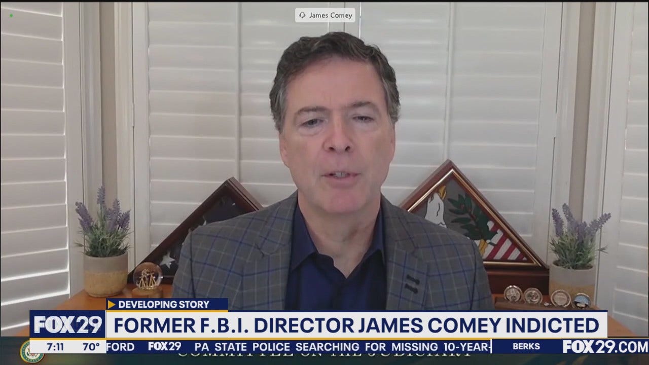 Former FBI Director James Comey charged with making false statements, obstruction