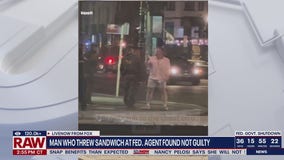 Man who threw sandwich at fed. agent found not guilty