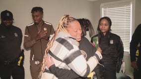 Family receives gift donations from Detroit police after devastating fire