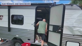 'Scared me': Brevard County senior survives Hurricane Debby that flipped his RV with him inside