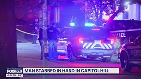 Man stabbed in hand in Capitol Hill