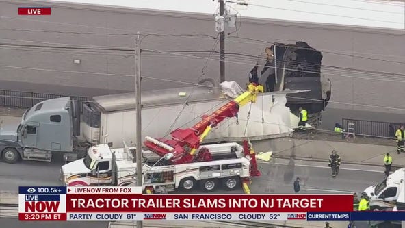 Tractor trailer slams into Target in New Jersey