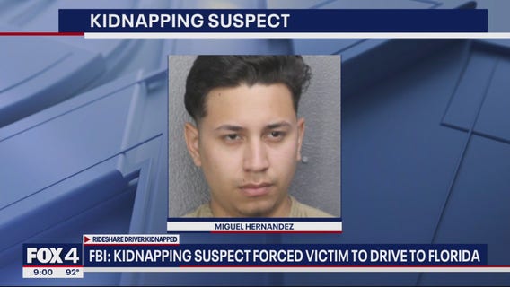 Rideshare driver kidnapped in Arlington, forced to drive to Florida
