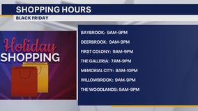 Black Friday hours at Houston malls