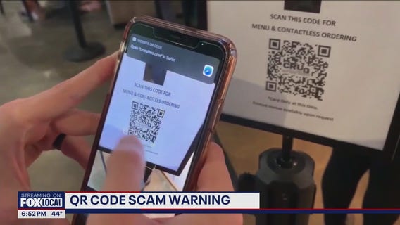 QR code scam warning