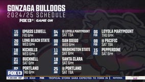 Gonzaga men's basketball games on FOX 13+