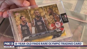 8-year-old finds rare Olympic trading card