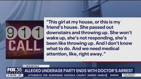 Doctor accused of giving teens alcohol at party