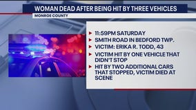 Monroe County woman killed in hit and run crash