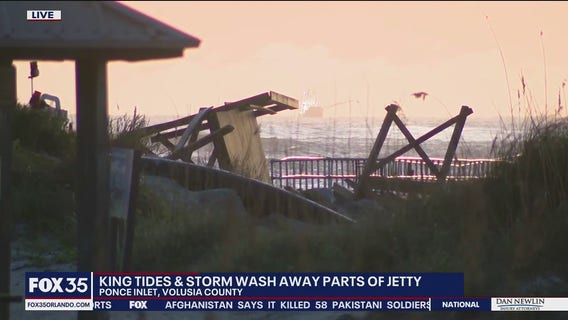 Ponce Inlet jetty damaged in King Tides, storms