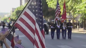 Veterans Day parade in downtown Austin