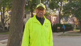 Beloved suburban crossing guard turns 85