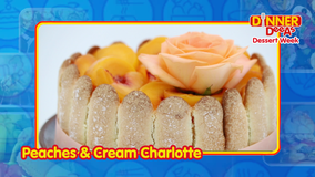 Dinner DeeAs: Peaches & Cream Charlotte