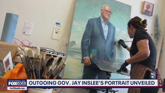Outgoing Gov. Jay Inslee's portrait unveiled