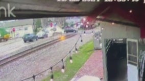 Video: Train crashes into car in Oconomowoc