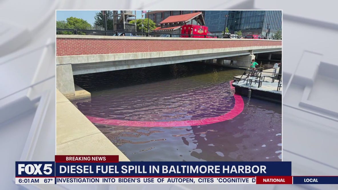 Baltimore oil spill: Emergency crews contain 2,000-gallon diesel leak