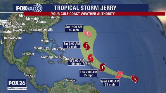 Tropical Storm Jerry forms in the Atlantic | Forecasting with Friends