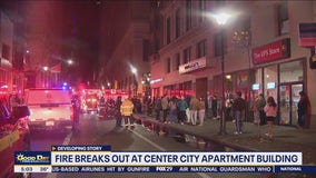 Fire breaks out at Center City apartment building