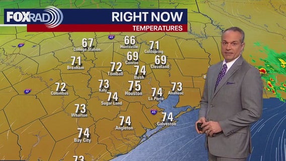 Houston weather: Warm Monday in the 80s, spotty showers throughout the week