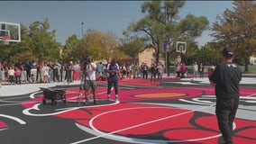 Bulls-themed basketball court in Little Village aims to unite, uplift community