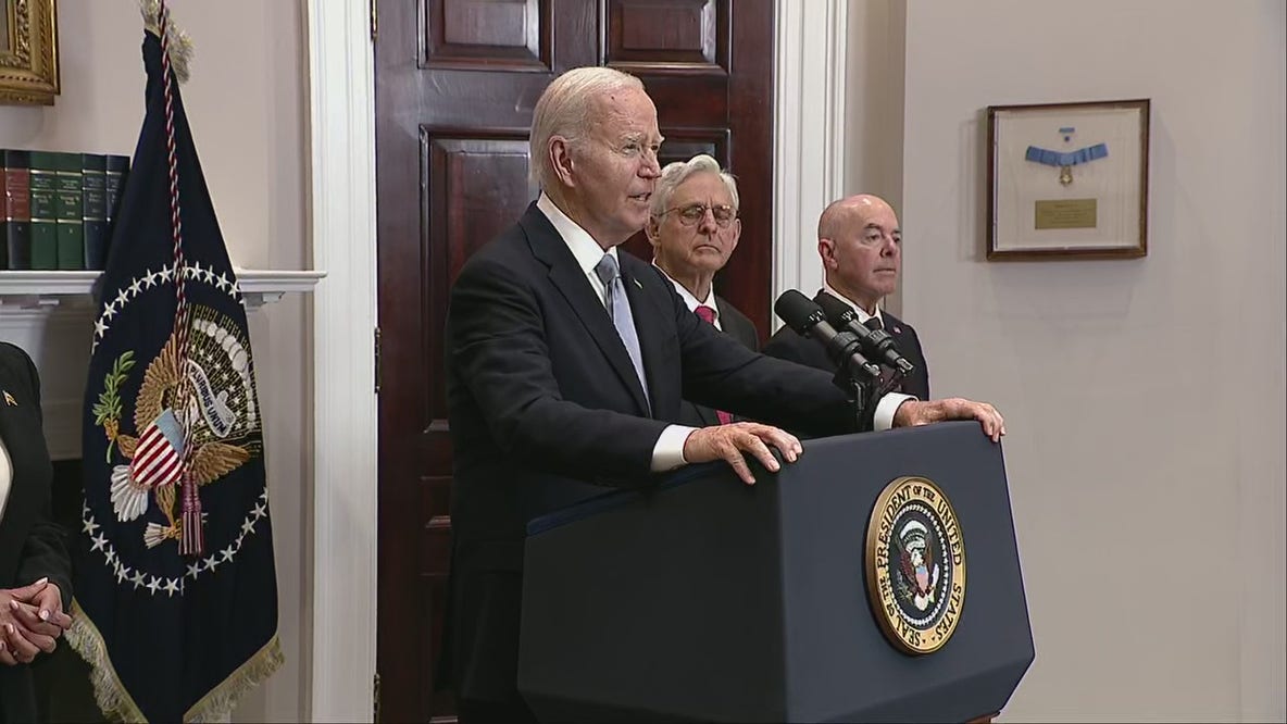 Biden sspeaks from white House after Trump shot at during PA rally