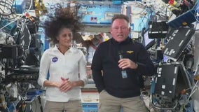 Astronauts discuss being stuck on space station