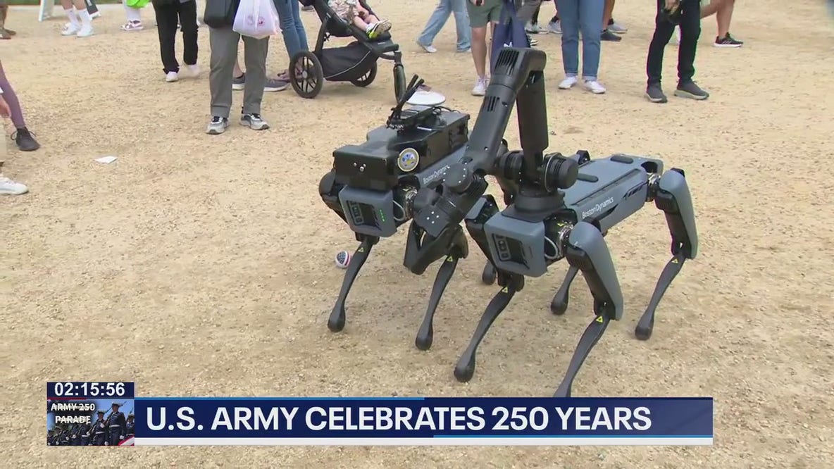 Close look at the Army's autonomous robot dogs
