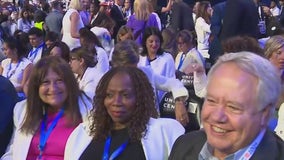 Many delegates wearing white on final night of Democratic National Convention