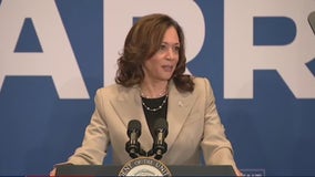 VP Harris campaigns after Biden's COVID test