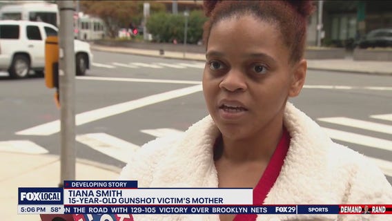 Mom speaks out after teen shot while on porch in South Philly