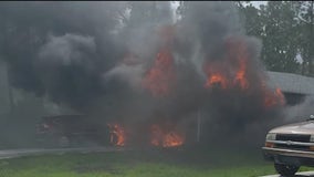 Car explosion burns Palm Bay house to the ground