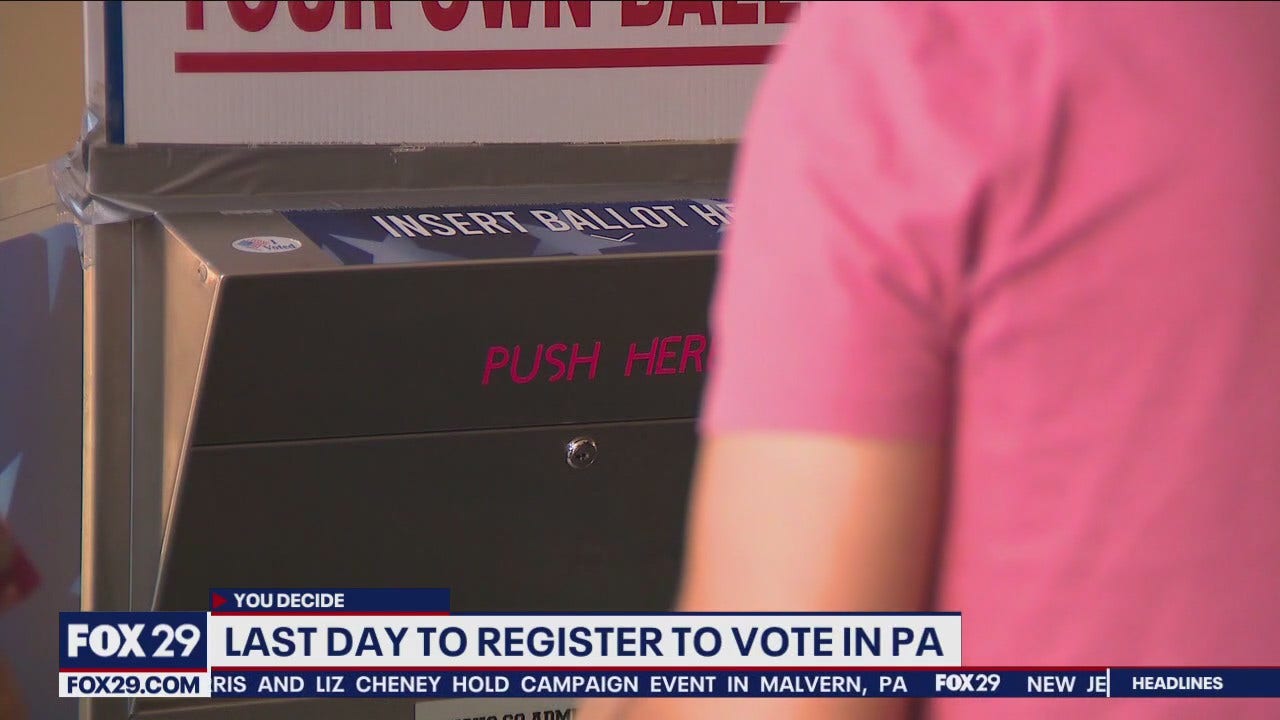 Last day to register to vote in PA FOX 29 Philadelphia