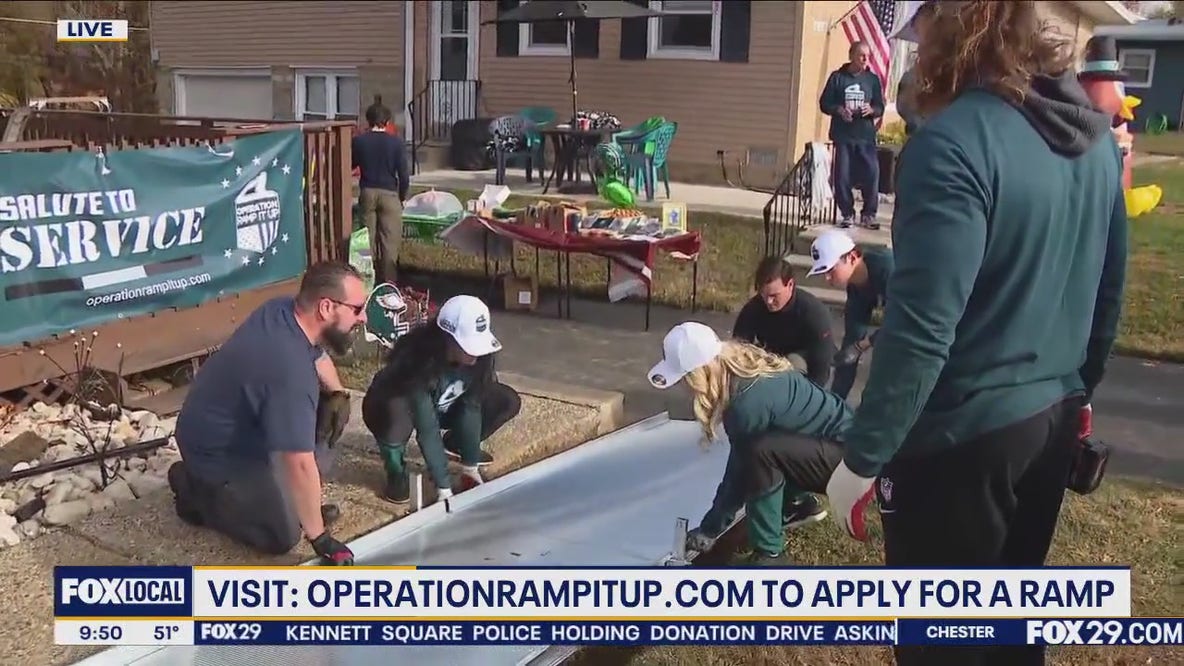 Philadelphia U.S. Army Veteran gets Wheelchair Ramp