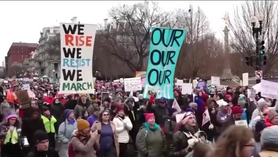 Protests break out in D.C. ahead of Trump's inauguration