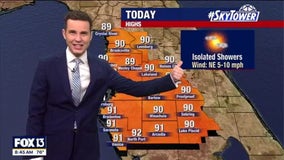 Tampa weather: Isolated showers across Bay Area