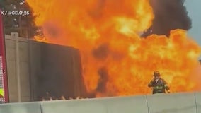 Tractor-trailer reportedly explodes on NJ highway