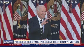 President Joe Biden addresses the US after Donald Trump's win