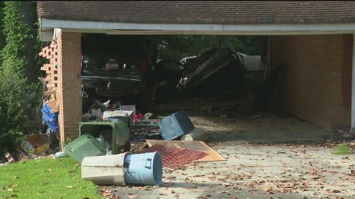 Car crashes into home in southwest Atlanta